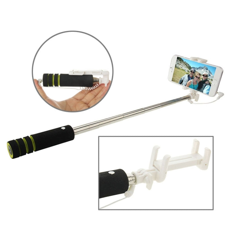 Goshot Q4 Mini Wire Controlled Selfie Stick Monopod Folding Extendable Handheld Holder for iOS & Android Phone, Max Length: 60cm