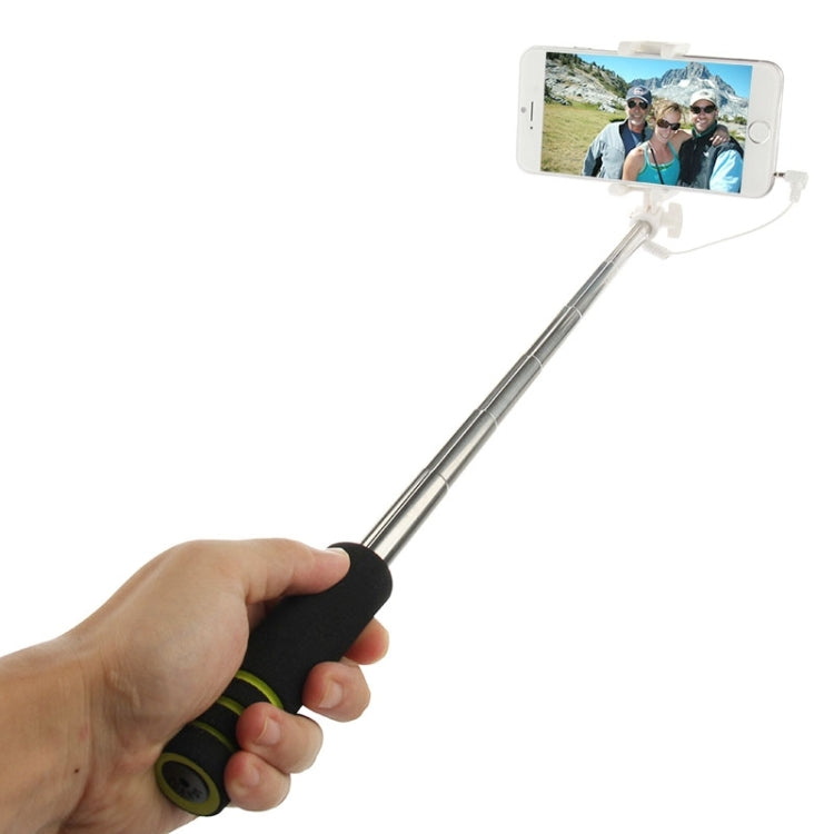 Goshot Q4 Mini Wire Controlled Selfie Stick Monopod Folding Extendable Handheld Holder for iOS & Android Phone, Max Length: 60cm