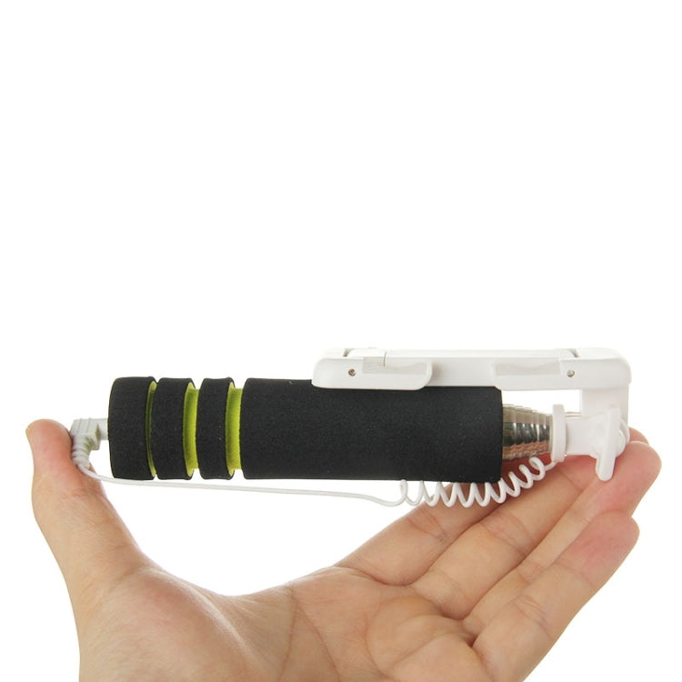 Goshot Q4 Mini Wire Controlled Selfie Stick Monopod Folding Extendable Handheld Holder for iOS & Android Phone, Max Length: 60cm