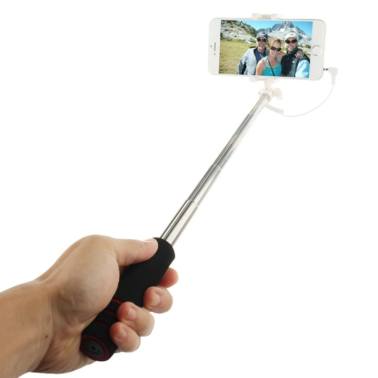 Goshot Q4 Mini Wire Controlled Selfie Stick Monopod Folding Extendable Handheld Holder for iOS & Android Phone, Max Length: 60cm