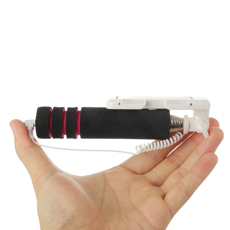 Goshot Q4 Mini Wire Controlled Selfie Stick Monopod Folding Extendable Handheld Holder for iOS & Android Phone, Max Length: 60cm