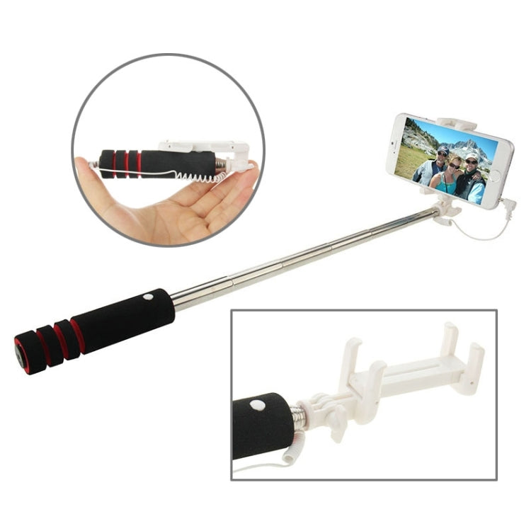 Goshot Q4 Mini Wire Controlled Selfie Stick Monopod Folding Extendable Handheld Holder for iOS & Android Phone, Max Length: 60cm