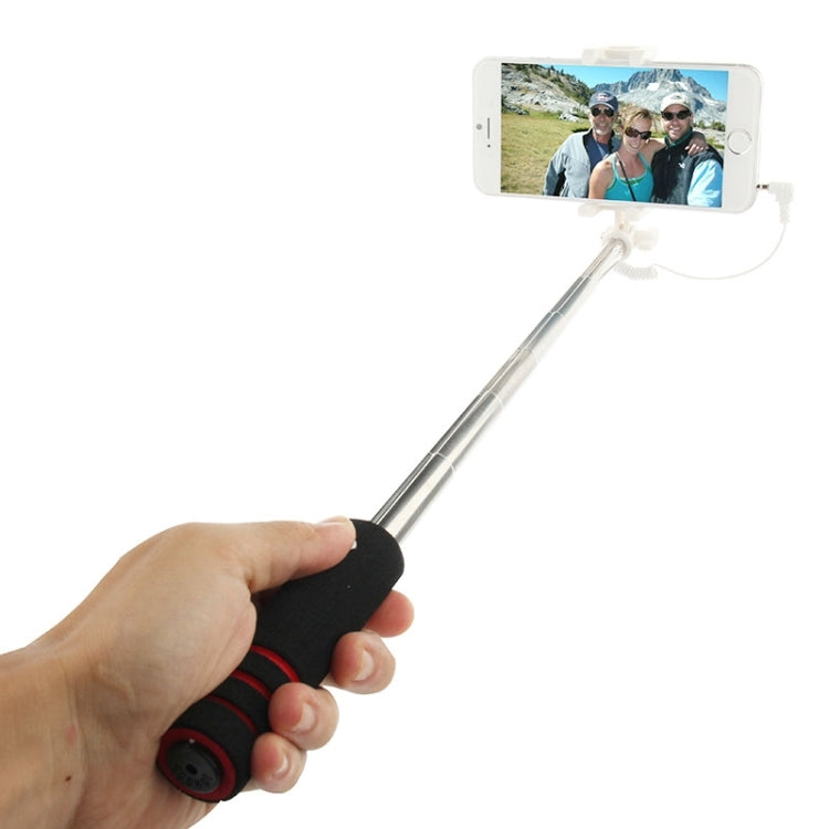 Goshot Q4 Mini Wire Controlled Selfie Stick Monopod Folding Extendable Handheld Holder for iOS & Android Phone, Max Length: 60cm