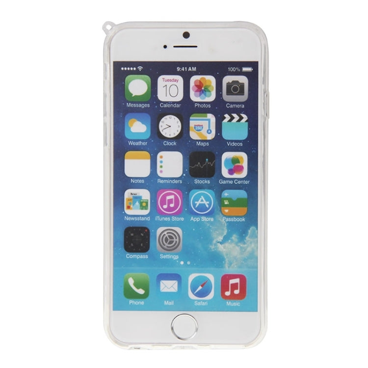 3D Love Heart Pattern TPU Protective Case with Holder & Lanyard for iPhone 6 & 6S