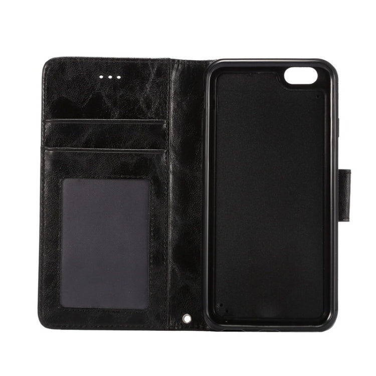 Wax Crazy Horse Texture Horizontal Flip Leather Case with Holder & Card Slots & Wallet & Photo Frame for iPhone 6