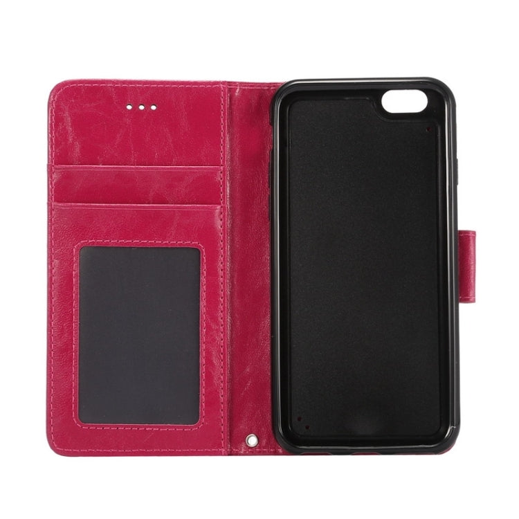 Wax Crazy Horse Texture Horizontal Flip Leather Case with Holder & Card Slots & Wallet & Photo Frame for iPhone 6