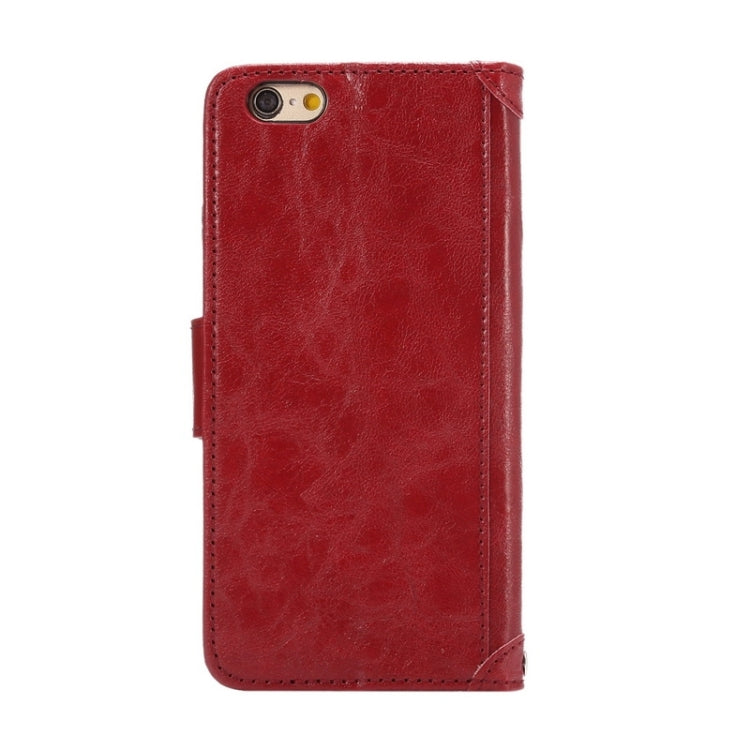 Wax Crazy Horse Texture Horizontal Flip Leather Case with Holder & Card Slots & Wallet & Photo Frame for iPhone 6