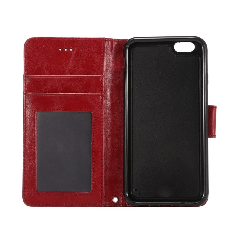 Wax Crazy Horse Texture Horizontal Flip Leather Case with Holder & Card Slots & Wallet & Photo Frame for iPhone 6