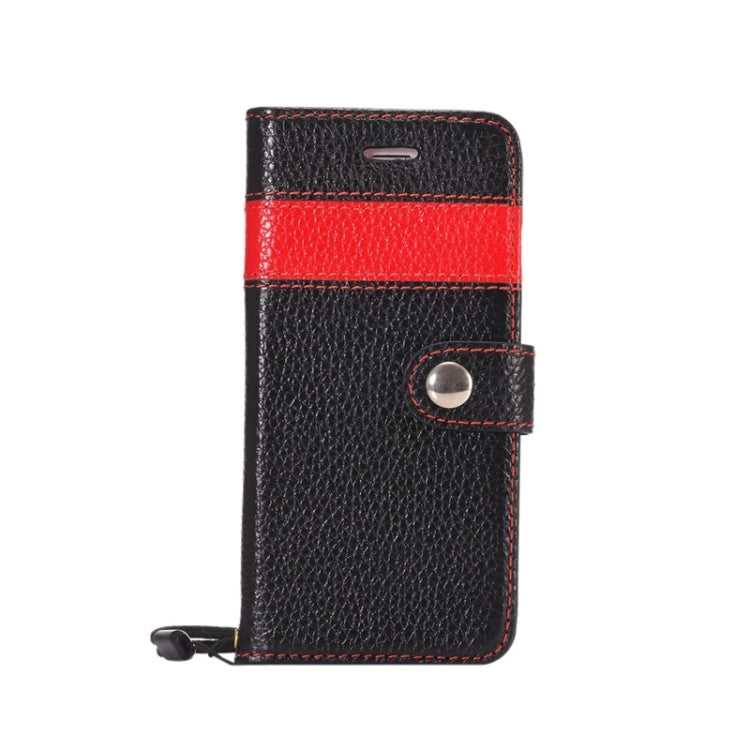 Litchi Texture Horizontal Flip Color Matching Style Leather Case with Holder & Card Slots & Wallet & Lanyard for iPhone 6