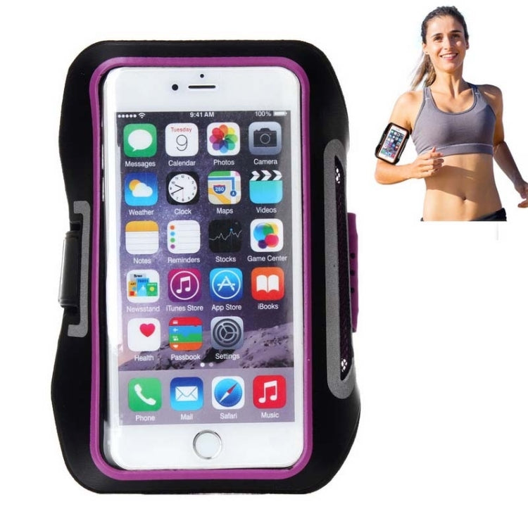 Ultra-Thin Double Buckle Sport Armband Case with Earphone Hole & Key Pocket & Earphone Winder & Card Slot for iPhone 6 & 6s, Galaxy S IV / S III