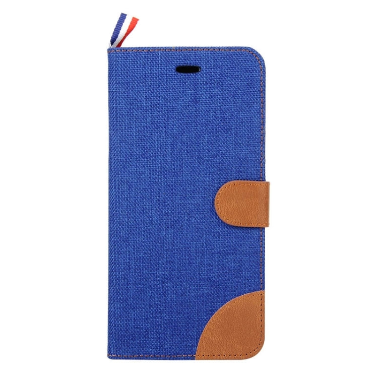 Denim Texture Horizontal Flip Leather Case with Card Slots & Holder & Lanyard for iPhone 6 & 6S