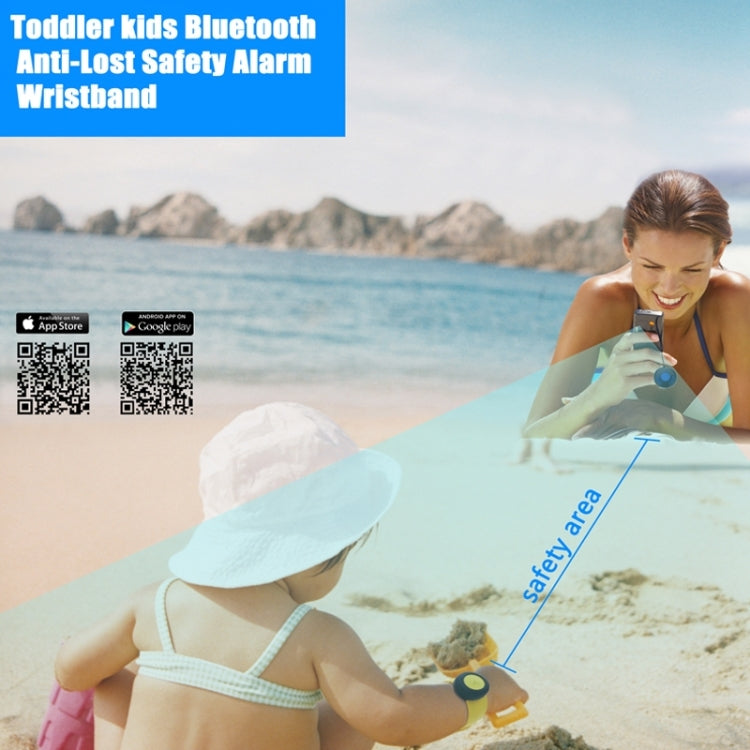HAVIR HV-102 Toddler Kids Bluetooth Anti-lost Safety Alarm Wristband, Compatible with iOS and Android Phones