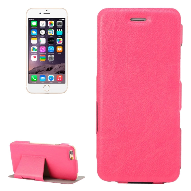 Horizontal Flip Ultra Thin Leather Case with Holder for iPhone 6 & 6S