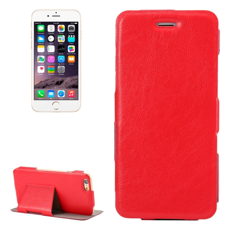 Horizontal Flip Ultra Thin Leather Case with Holder for iPhone 6 & 6S