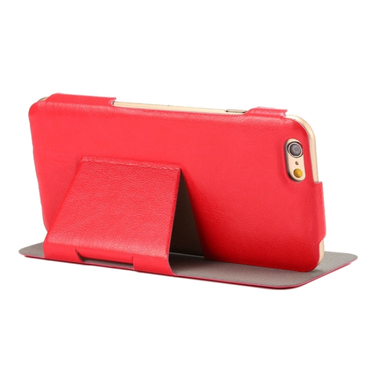 Horizontal Flip Ultra Thin Leather Case with Holder for iPhone 6 & 6S