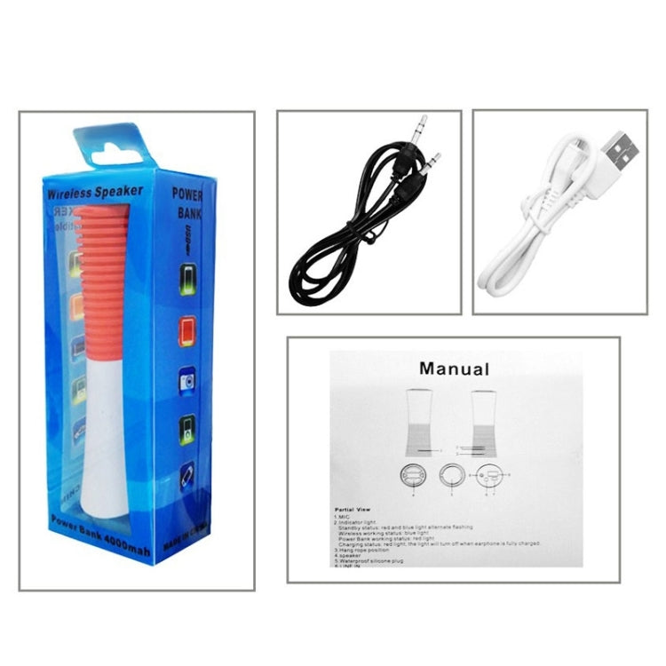 UHAPPY UT5 Portable Waterproof Bluetooth Speaker, with 4000mAh Power Bank, Support Hands-free, 3.5mm Audio Jack