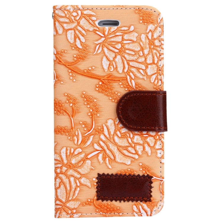 Grape Texture Horizontal Flip Leather Case with Card Slots & Holder for iPhone 6