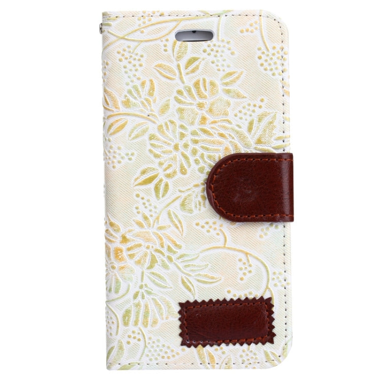 Grape Texture Horizontal Flip Leather Case with Card Slots & Holder for iPhone 6