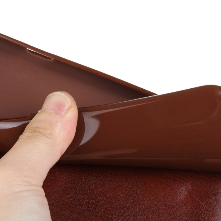 Grape Texture Horizontal Flip Leather Case with Card Slots & Holder for iPhone 6