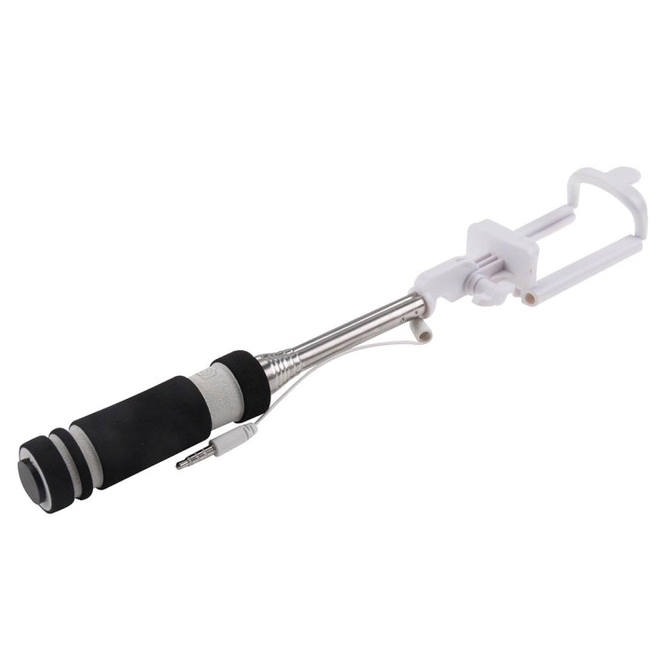 Mini Wire Controlled Selfie Stick Monopod Folding Extendable Pocket Handheld Holder for iOS & Android Phone, Folded Length: 13.5cm, Max Extension Length: 48.0cm