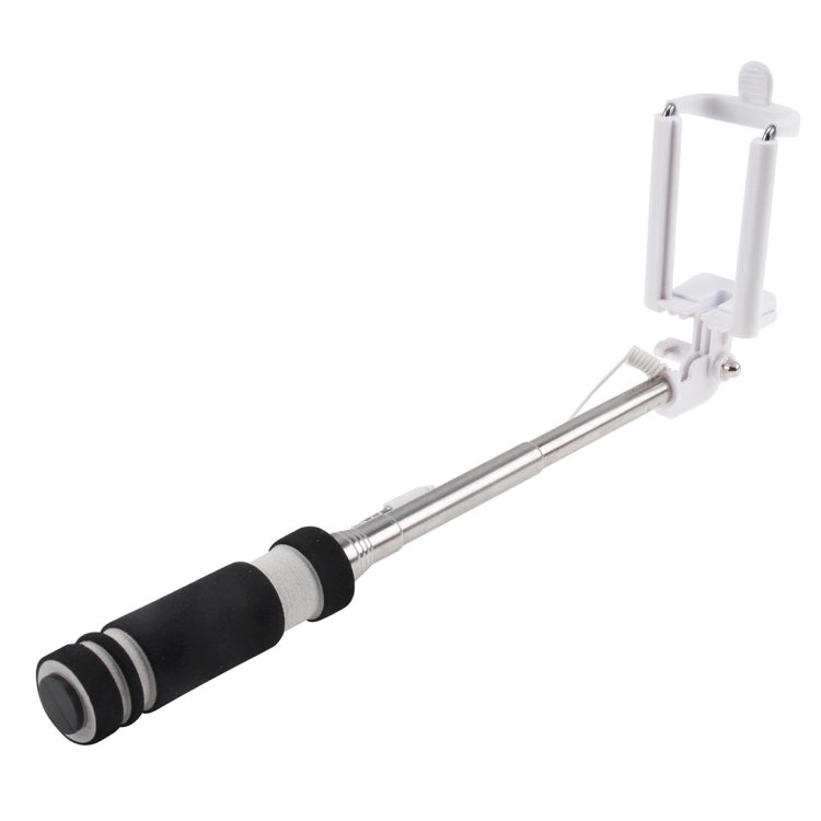 Mini Wire Controlled Selfie Stick Monopod Folding Extendable Pocket Handheld Holder for iOS & Android Phone, Folded Length: 13.5cm, Max Extension Length: 48.0cm