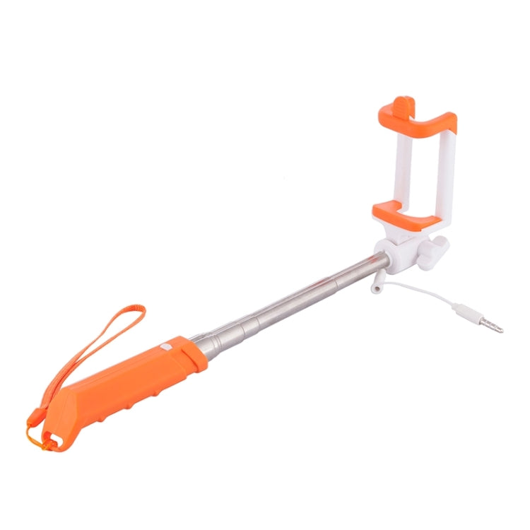 Portable Mini Wire Controlled Rainbow Selfie Stick Monopod Folding Extendable Pocket Handheld Holder for iOS & Android Phone, Folded Length: 15.5cm, Max Extension Length: 61.0cm