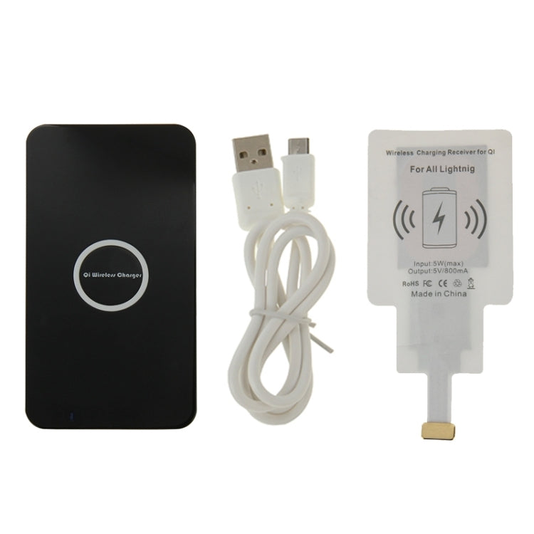 Wireless Charger & 8Pin Wireless Charging Receiver for iPhone 6 Plus / 6 / 5S / 5C / 5
