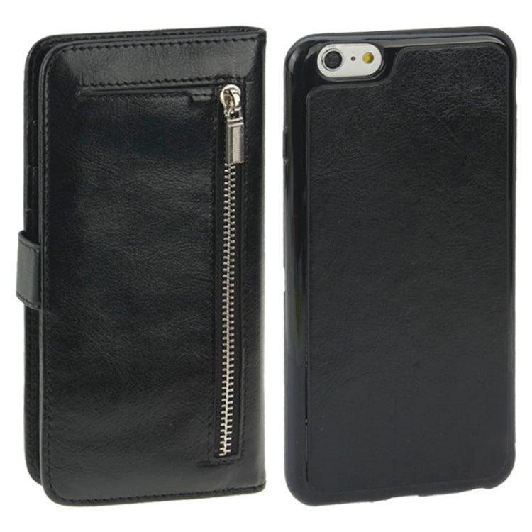 2 in 1 Separable Crazy Horse Texture Wallet Style Flip Leather Case for iPhone 6 & 6S