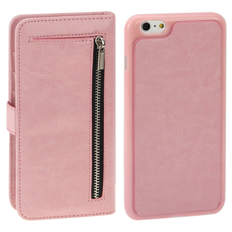 2 in 1 Separable Crazy Horse Texture Wallet Style Flip Leather Case for iPhone 6 & 6S