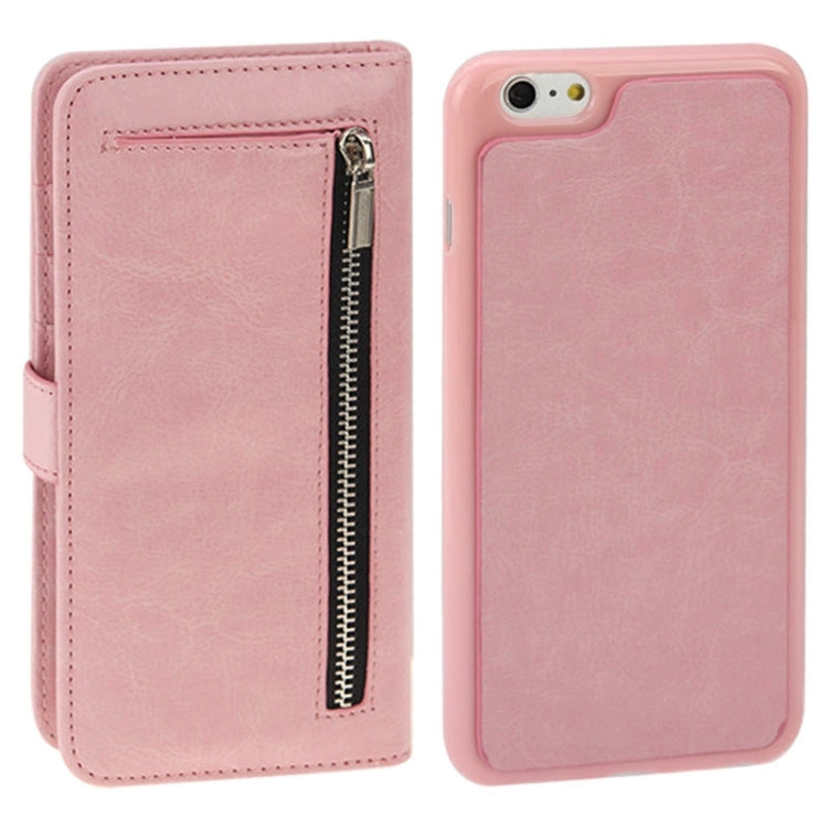 2 in 1 Separable Crazy Horse Texture Wallet Style Flip Leather Case for iPhone 6 & 6S