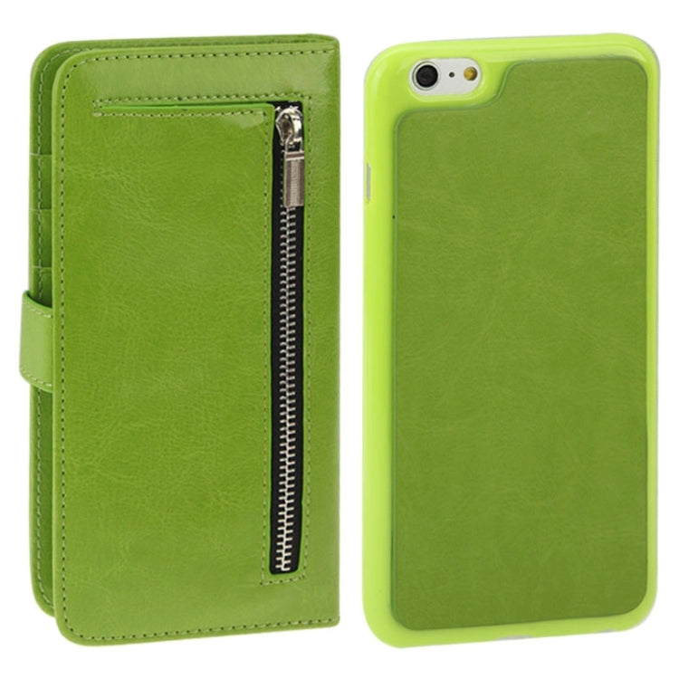 2 in 1 Separable Crazy Horse Texture Wallet Style Flip Leather Case for iPhone 6 & 6S