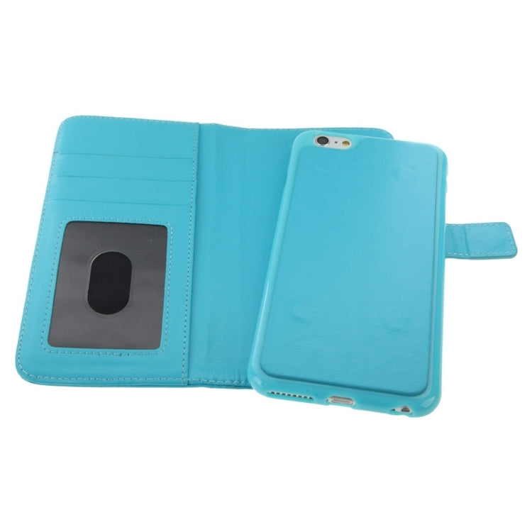2 in 1 Separable Crazy Horse Texture Wallet Style Flip Leather Case for iPhone 6 & 6S