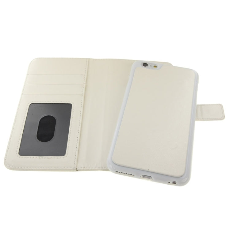 2 in 1 Separable Crazy Horse Texture Wallet Style Flip Leather Case for iPhone 6 & 6S