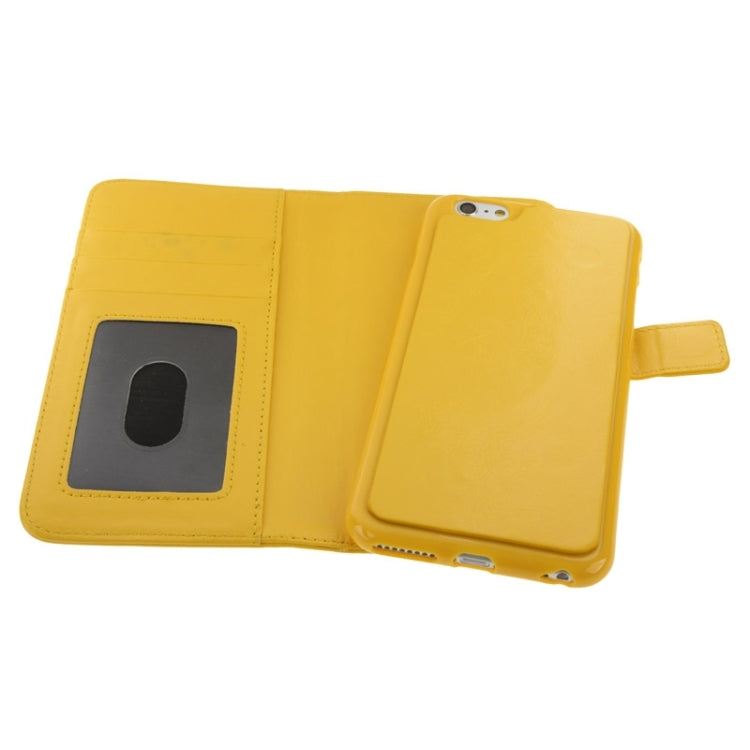 2 in 1 Separable Crazy Horse Texture Wallet Style Flip Leather Case for iPhone 6 & 6S