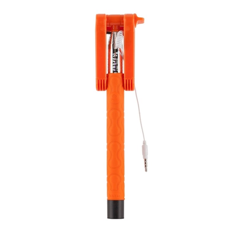 Portable Wire Controlled Selfie Stick Monopod Folding Extendable Handheld Holder, For iPhone, Galaxy, Huawei, Xiaomi, LG, HTC and Other Smart Phones, Folded Length: 22.5cm, Max Extension Length: 105.5cm