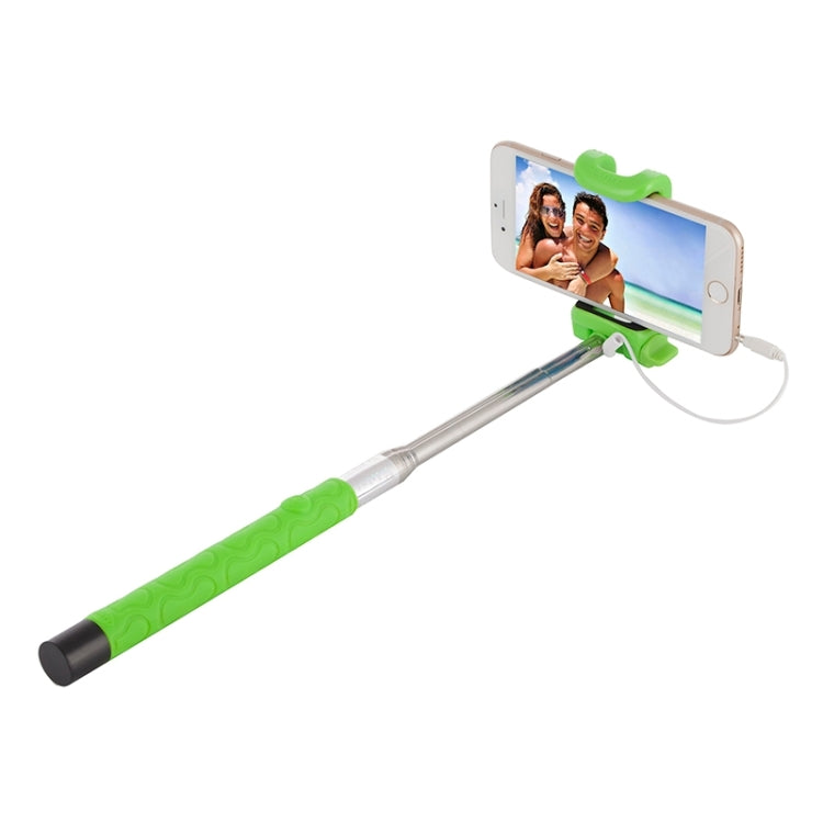 Portable Wire Controlled Selfie Stick Monopod Folding Extendable Handheld Holder, For iPhone, Galaxy, Huawei, Xiaomi, LG, HTC and Other Smart Phones, Folded Length: 22.5cm, Max Extension Length: 105.5cm