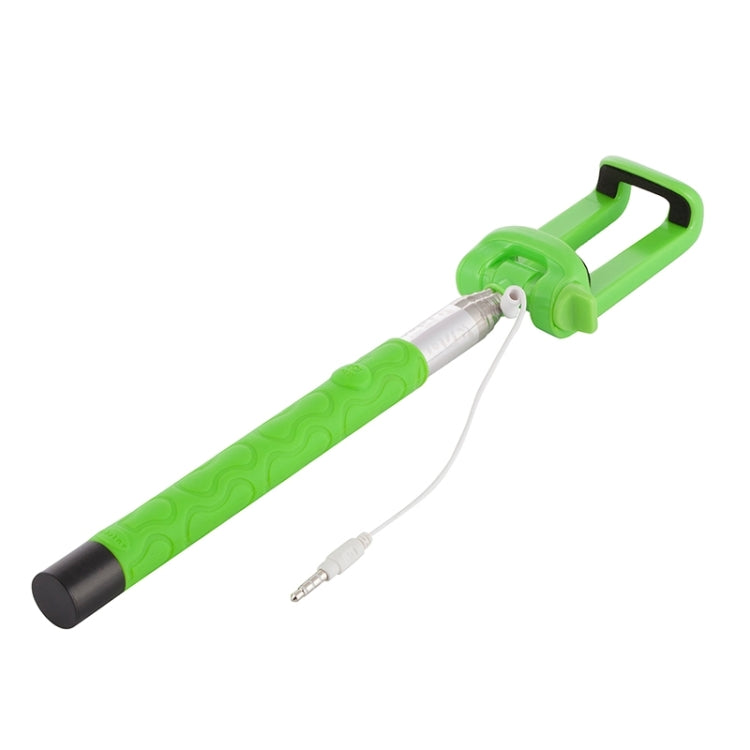 Portable Wire Controlled Selfie Stick Monopod Folding Extendable Handheld Holder, For iPhone, Galaxy, Huawei, Xiaomi, LG, HTC and Other Smart Phones, Folded Length: 22.5cm, Max Extension Length: 105.5cm