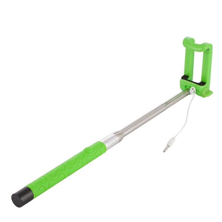 Portable Wire Controlled Selfie Stick Monopod Folding Extendable Handheld Holder, For iPhone, Galaxy, Huawei, Xiaomi, LG, HTC and Other Smart Phones, Folded Length: 22.5cm, Max Extension Length: 105.5cm