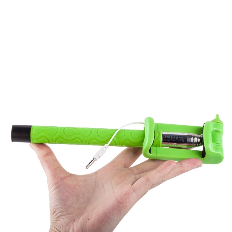 Portable Wire Controlled Selfie Stick Monopod Folding Extendable Handheld Holder, For iPhone, Galaxy, Huawei, Xiaomi, LG, HTC and Other Smart Phones, Folded Length: 22.5cm, Max Extension Length: 105.5cm