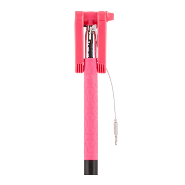 Portable Wire Controlled Selfie Stick Monopod Folding Extendable Handheld Holder, For iPhone, Galaxy, Huawei, Xiaomi, LG, HTC and Other Smart Phones, Folded Length: 22.5cm, Max Extension Length: 105.5cm