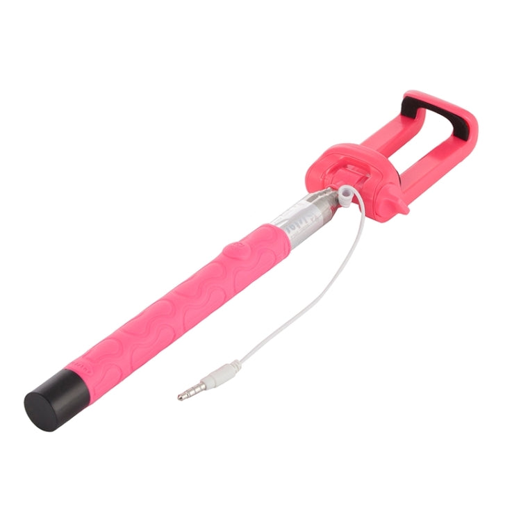 Portable Wire Controlled Selfie Stick Monopod Folding Extendable Handheld Holder, For iPhone, Galaxy, Huawei, Xiaomi, LG, HTC and Other Smart Phones, Folded Length: 22.5cm, Max Extension Length: 105.5cm