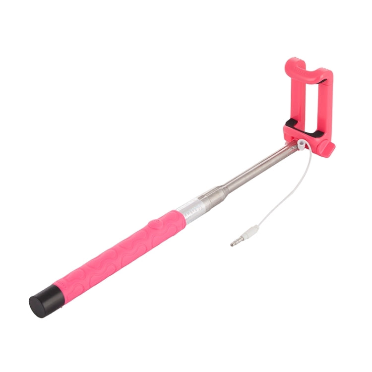 Portable Wire Controlled Selfie Stick Monopod Folding Extendable Handheld Holder, For iPhone, Galaxy, Huawei, Xiaomi, LG, HTC and Other Smart Phones, Folded Length: 22.5cm, Max Extension Length: 105.5cm
