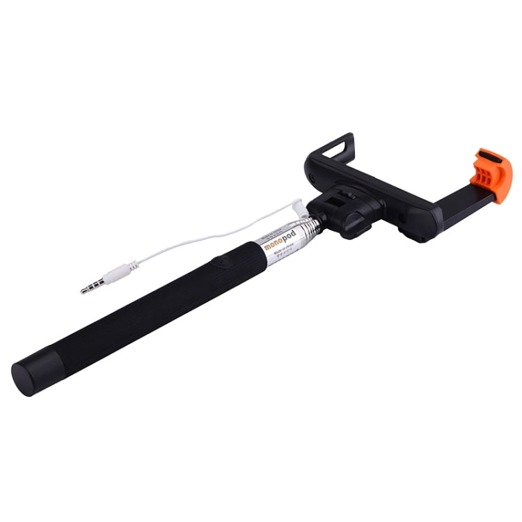 Portable Wire Controlled Selfie Stick Monopod Folding Extendable Handheld Holder with Separable Frame for iOS & Android Phone, Folded Length: 23.4cm, Max Extension Length: 88.6cm