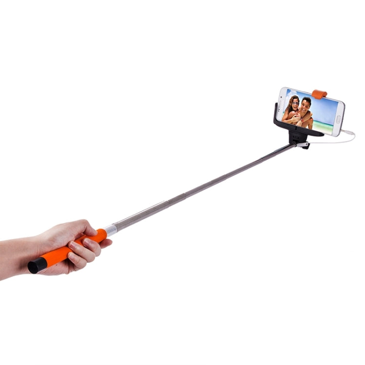 Portable Wire Controlled Selfie Stick Monopod Folding Extendable Handheld Holder with Separable Frame for iOS & Android Phone, Folded Length: 23.4cm, Max Extension Length: 88.6cm