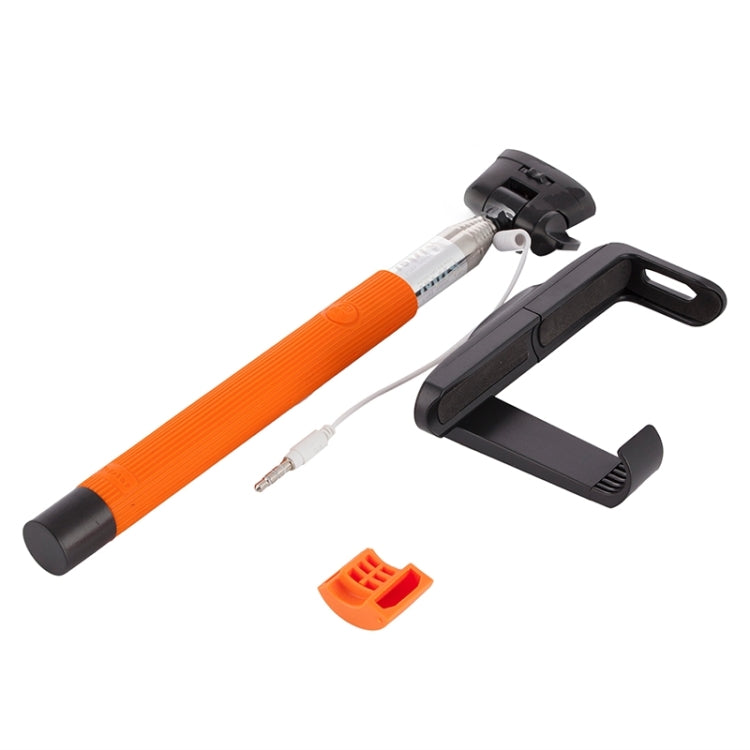 Portable Wire Controlled Selfie Stick Monopod Folding Extendable Handheld Holder with Separable Frame for iOS & Android Phone, Folded Length: 23.4cm, Max Extension Length: 88.6cm
