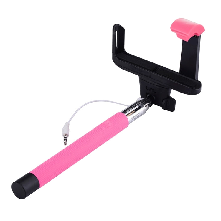 Portable Wire Controlled Selfie Stick Monopod Folding Extendable Handheld Holder with Separable Frame for iOS & Android Phone, Folded Length: 23.4cm, Max Extension Length: 88.6cm