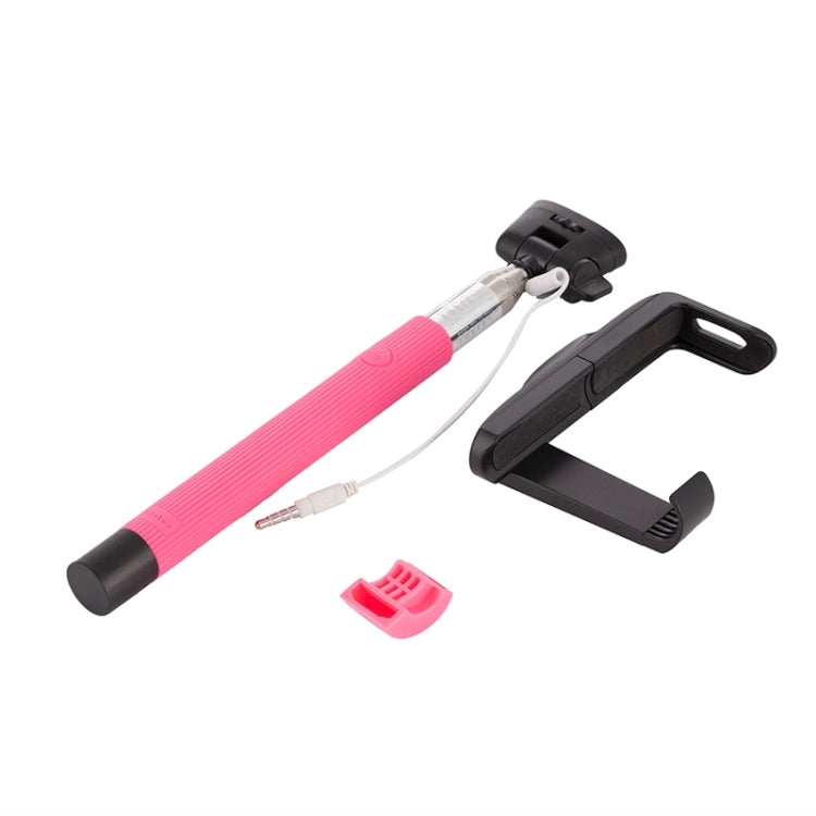 Portable Wire Controlled Selfie Stick Monopod Folding Extendable Handheld Holder with Separable Frame for iOS & Android Phone, Folded Length: 23.4cm, Max Extension Length: 88.6cm