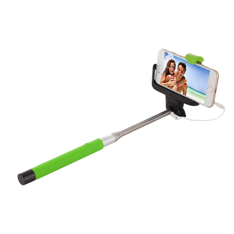Portable Wire Controlled Selfie Stick Monopod Folding Extendable Handheld Holder with Separable Frame for iOS & Android Phone, Folded Length: 23.4cm, Max Extension Length: 88.6cm