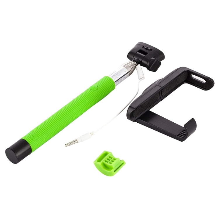 Portable Wire Controlled Selfie Stick Monopod Folding Extendable Handheld Holder with Separable Frame for iOS & Android Phone, Folded Length: 23.4cm, Max Extension Length: 88.6cm