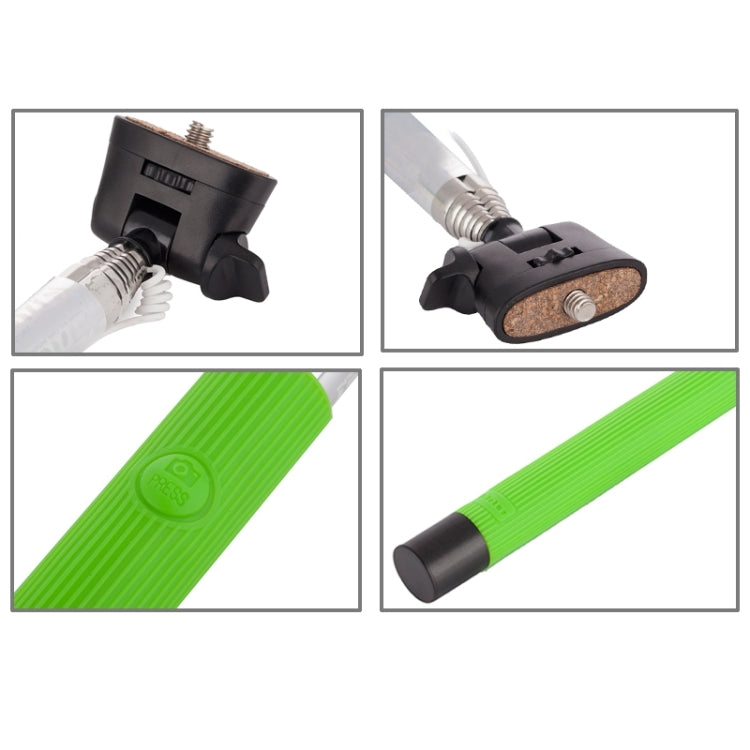 Portable Wire Controlled Selfie Stick Monopod Folding Extendable Handheld Holder with Separable Frame for iOS & Android Phone, Folded Length: 23.4cm, Max Extension Length: 88.6cm